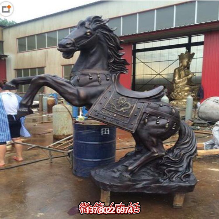 玻璃鋼仿銅戰馬擺件，裝飾你的家