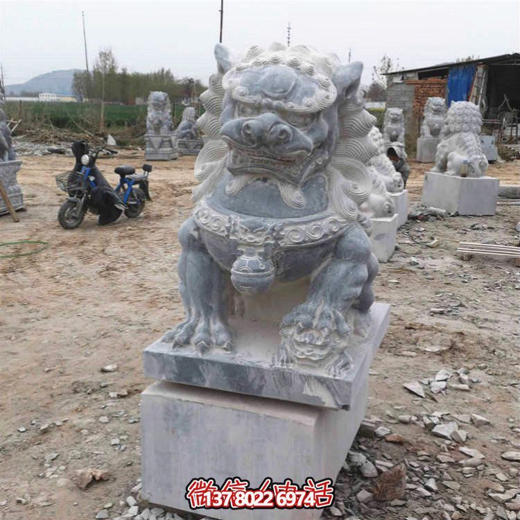 仿古大理石石雕獅子雕塑，為你的園林景觀增添經典風采