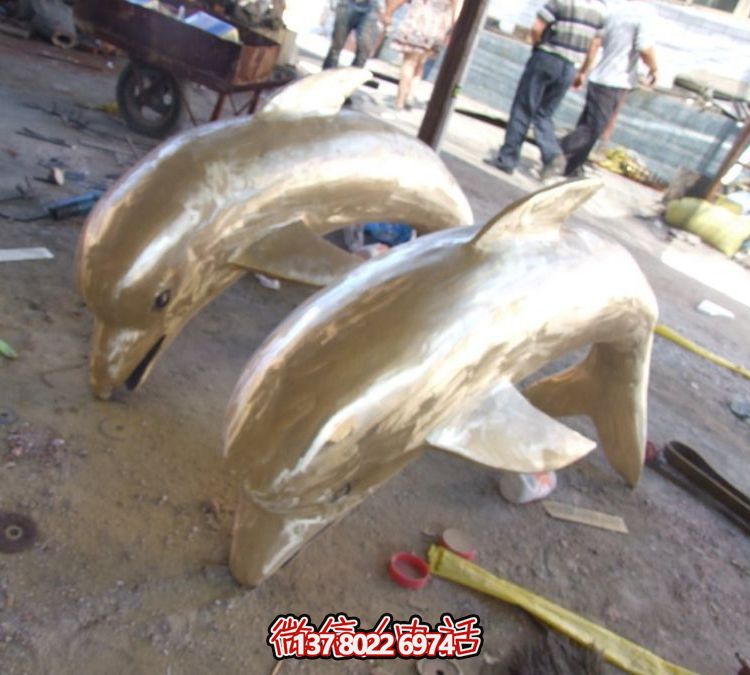 創(chuàng)意大型不銹鋼海洋動(dòng)物雕塑