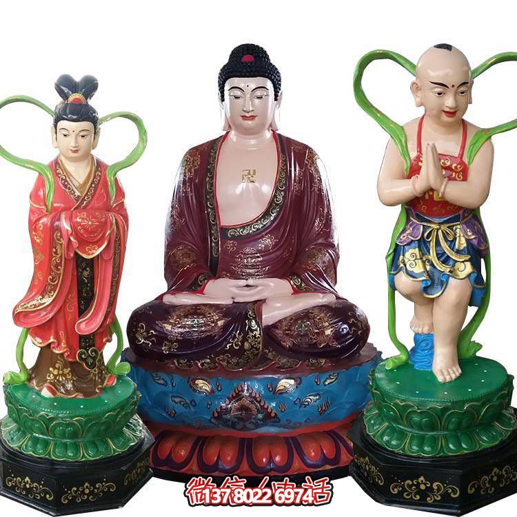 融合玻璃鋼、玻璃、彩繪技術的戶外景觀如來雕塑