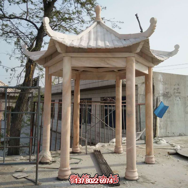 大理石休閑涼亭，美化庭院陽臺