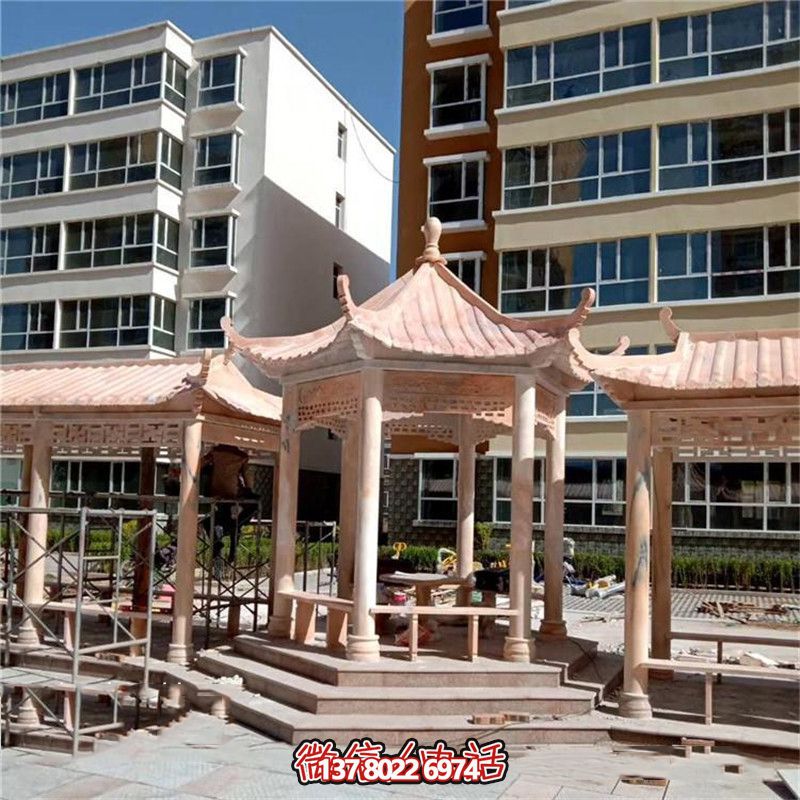 精美雕刻大理石涼亭，為小區、公園、休閑區帶來獨特視覺享受