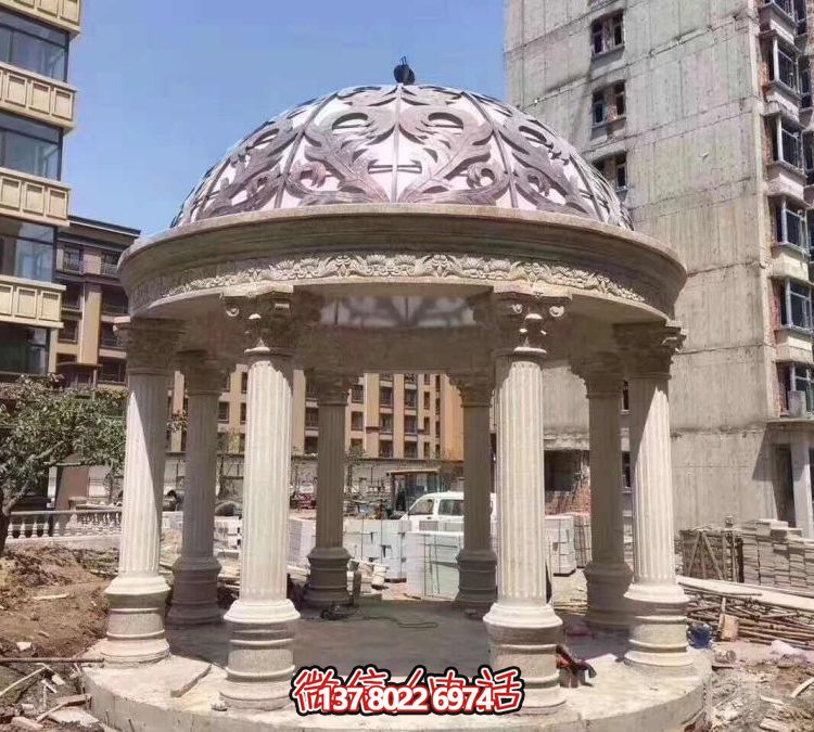 歐式羅馬涼亭，營造優雅小區花園