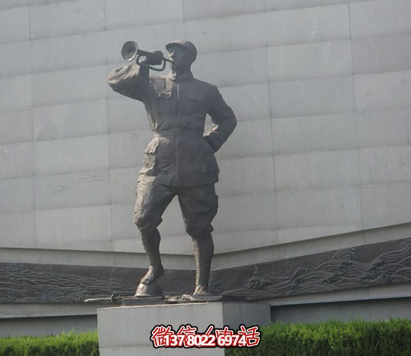 紀(jì)念抗戰(zhàn)時(shí)期的銅雕景觀