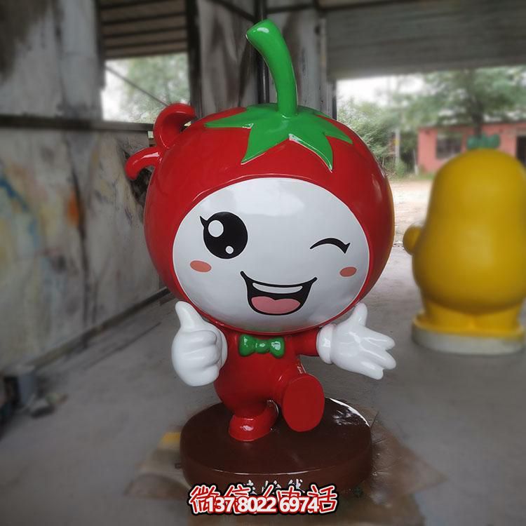 玻璃鋼雕刻卡通公仔擺件，新農村落景觀園林裝飾