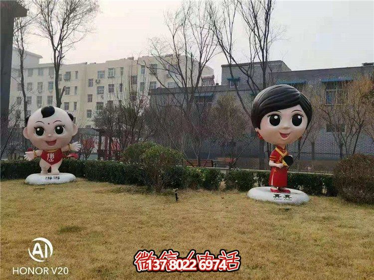 藝術玻璃鋼雕塑，點綴美麗園林景觀