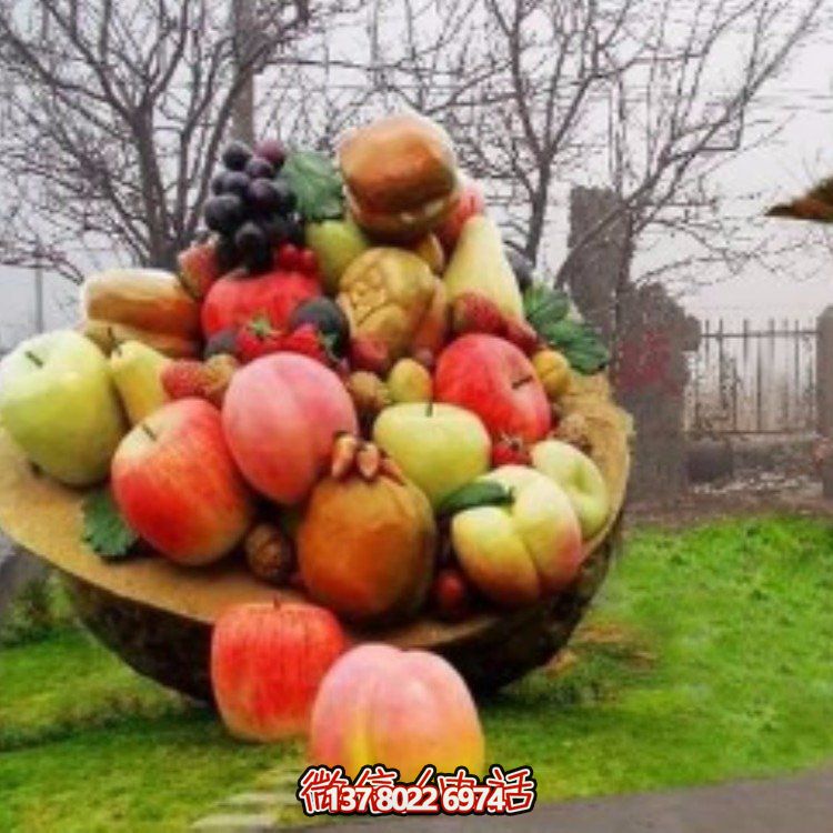 仿真水果玻璃鋼擺件，裝點戶外園林