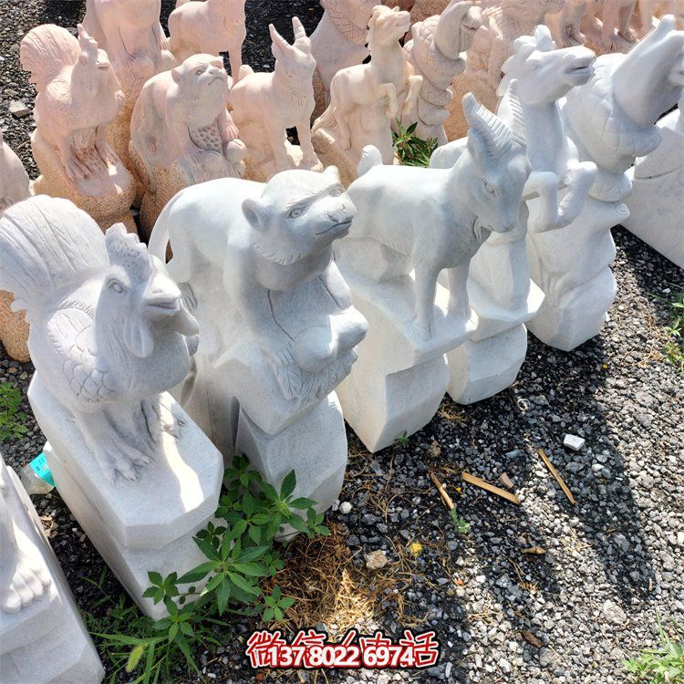 十二生肖小石雕擺件，帶來更多的吉祥與幸運