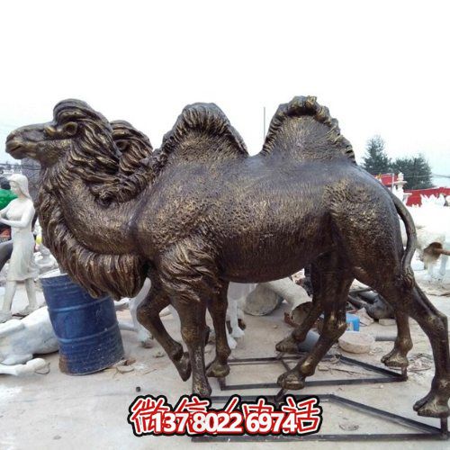 大型仿真銅駱駝玻璃鋼戶(hù)外景區(qū)雕塑