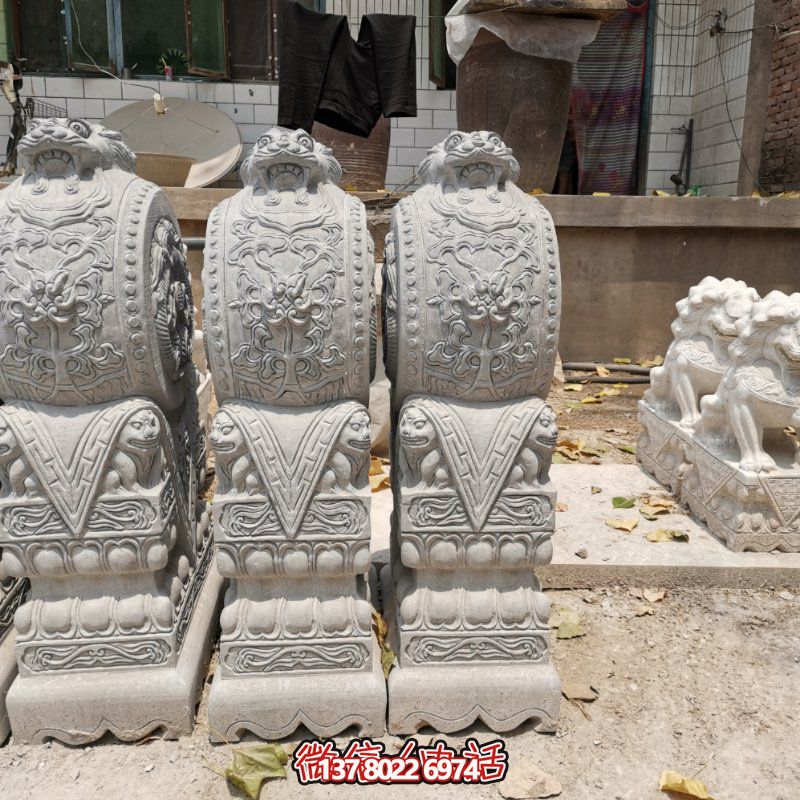 精美古典石雕擺件，美化庭院景觀