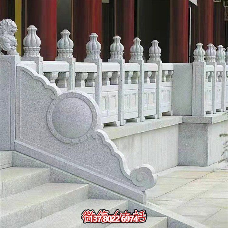 精美石雕欄桿欄板，點綴景區(qū)景點，增添園林雕塑之美