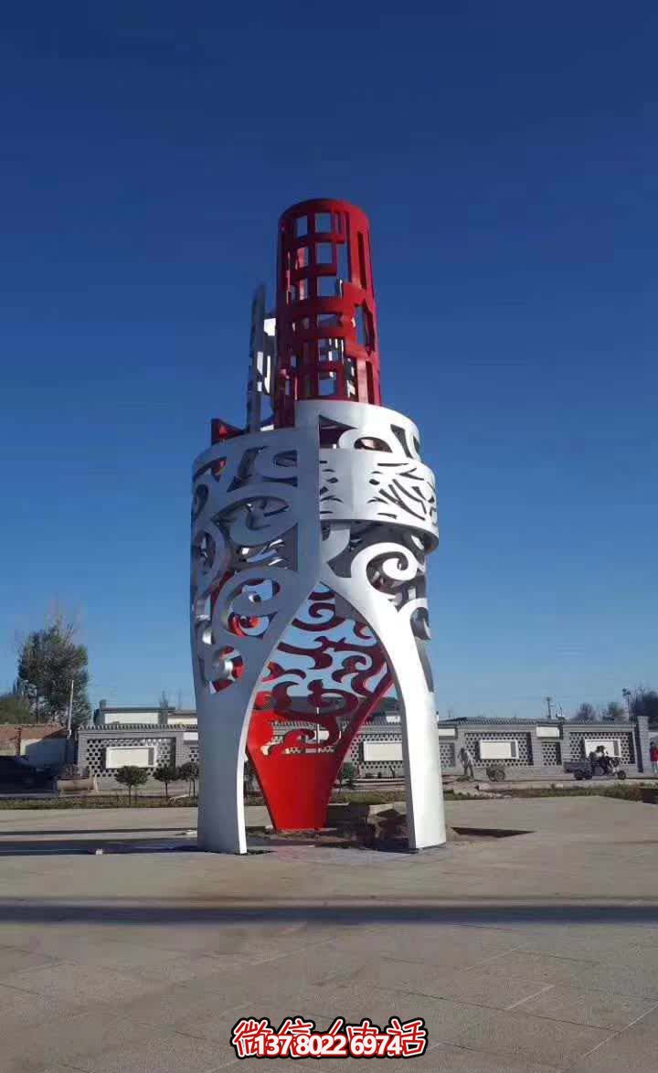 城市廣場創意不銹鋼創意抽象鼎雕塑 城市廣場創意不銹鋼創意抽象鼎雕塑