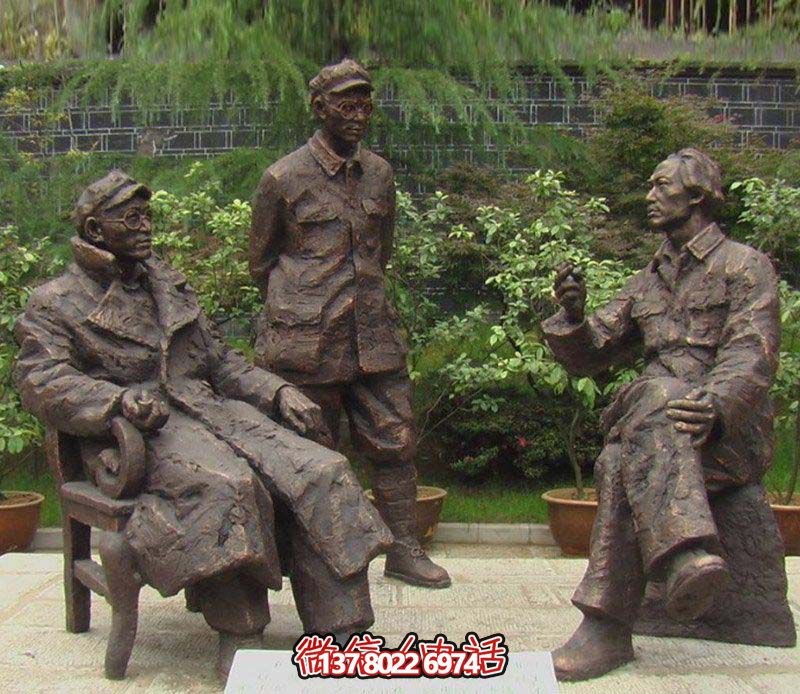 戶外園林不銹鋼仿銅偉人雕塑 戶外園林不銹鋼仿銅偉人雕塑