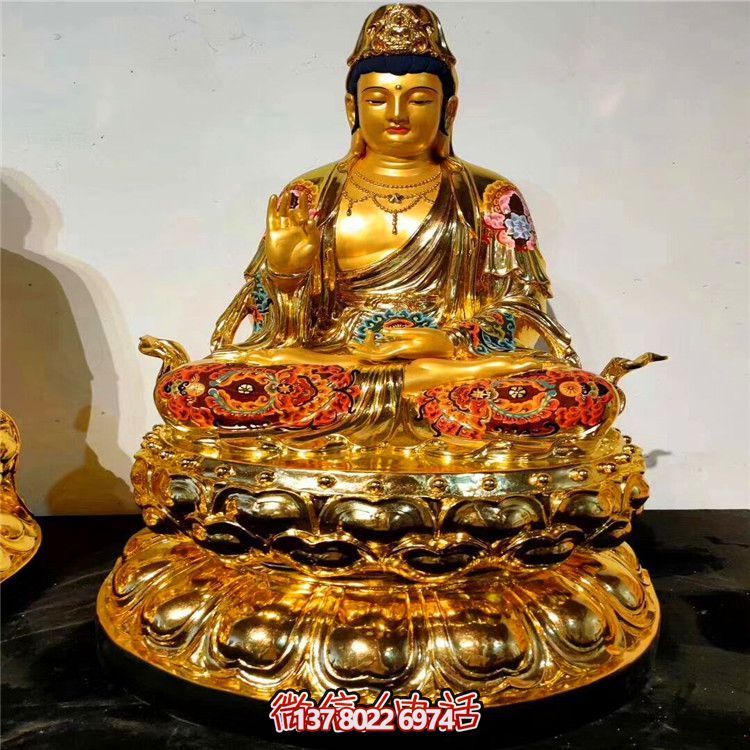 宗教廟宇噴金烤漆創意神佛三圣雕塑 宗教廟宇噴金烤漆創意神佛三圣雕塑