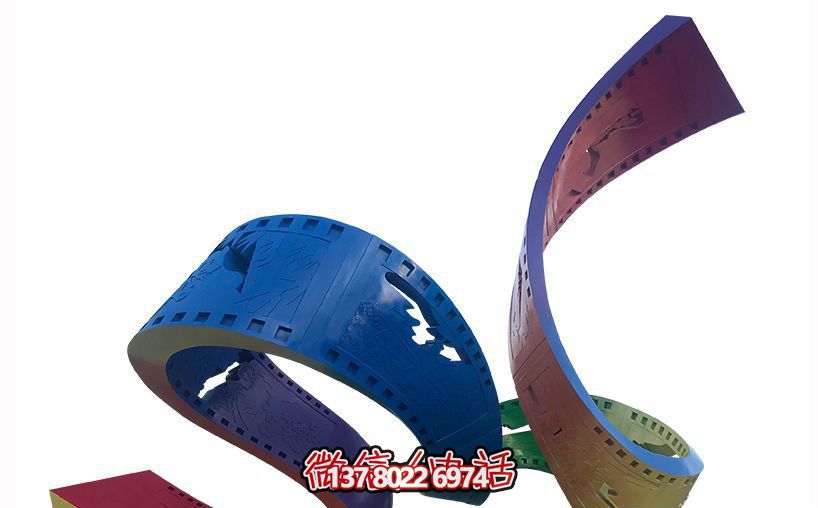 不銹鋼彩繪戶(hù)外膠卷雕塑 不銹鋼彩繪戶(hù)外膠卷雕塑