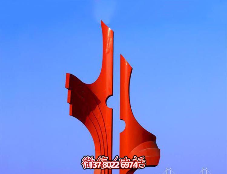 城市文化廣場(chǎng)簡約抽象手型不銹鋼雕塑