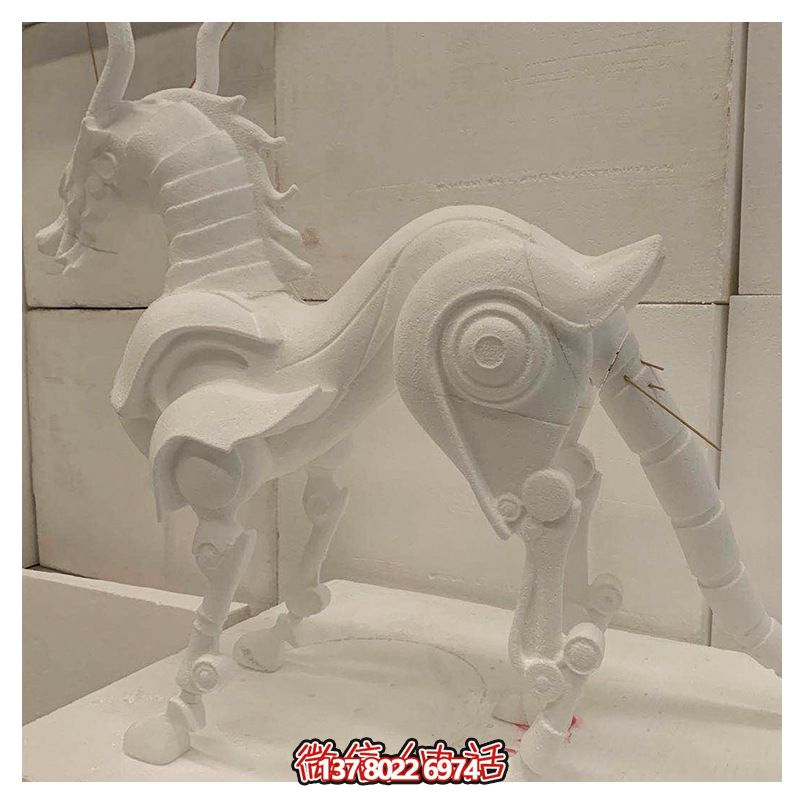 景區(qū)創(chuàng)意漢白玉抽象麒麟雕塑 景區(qū)創(chuàng)意漢白玉抽象麒麟雕塑