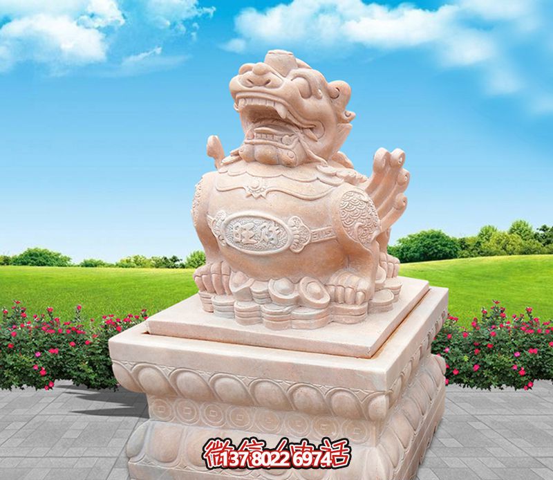 戶外景區石雕貔貅雕塑 戶外景區石雕貔貅雕塑